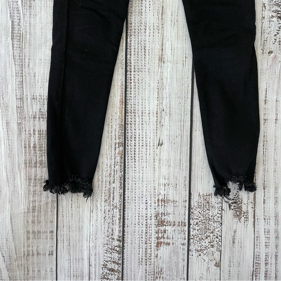 Skinny high waisted frayed ankle jeans - Picture 3 of 3